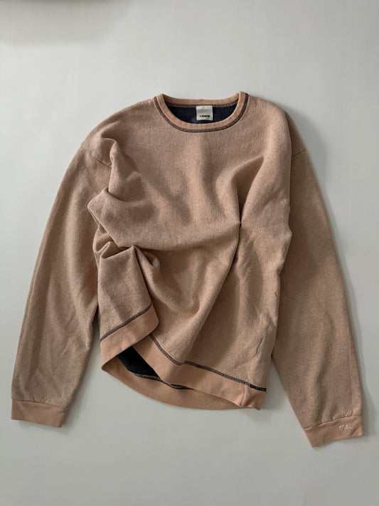 SNAP BUTTON BLEACH SWEAT-5