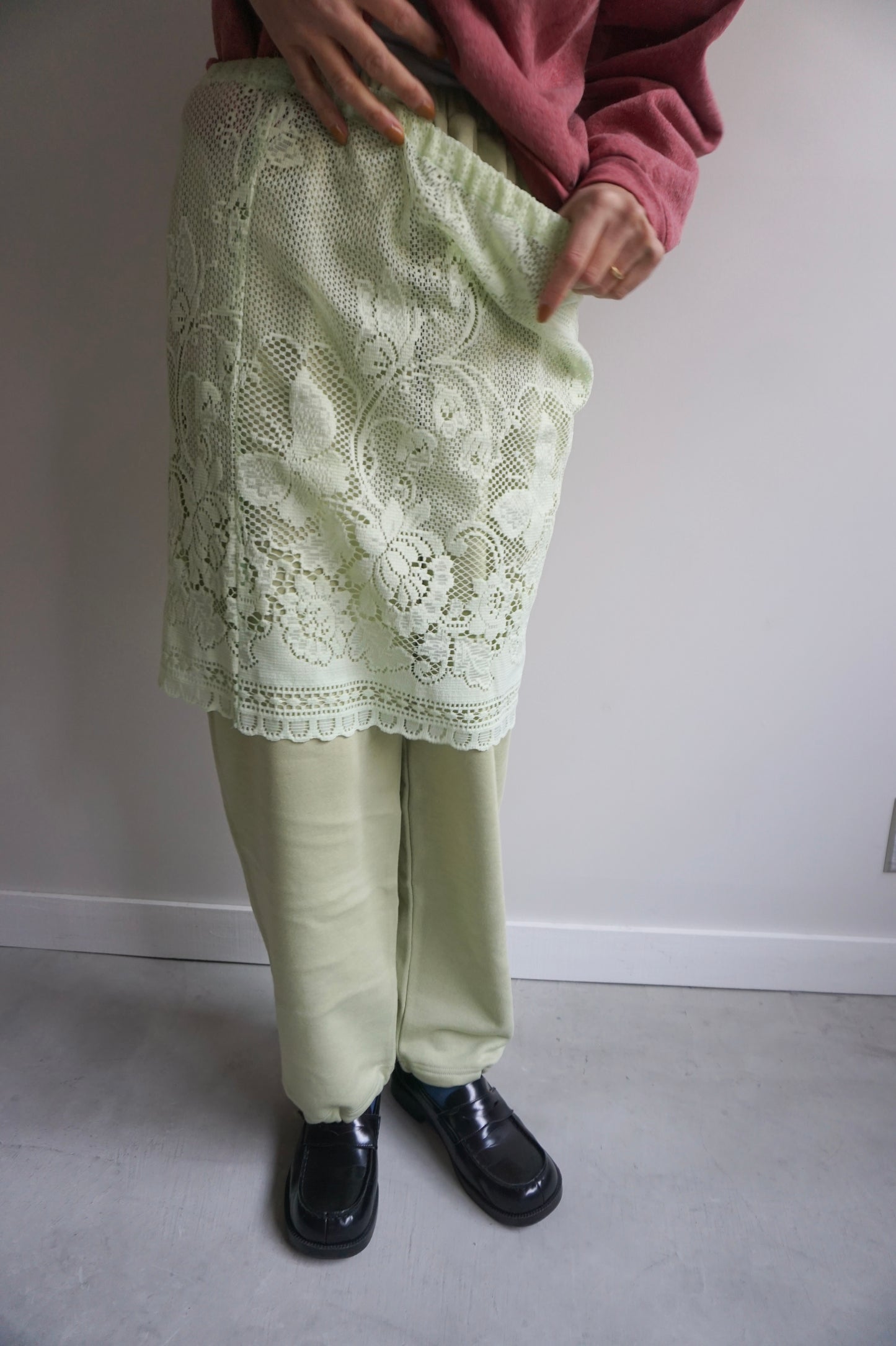 LACE SKIRT MELON-3