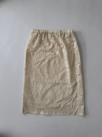 LACE SKIRT CREAM-4