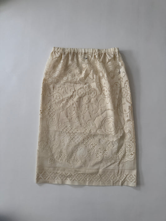 LACE SKIRT CREAM-4