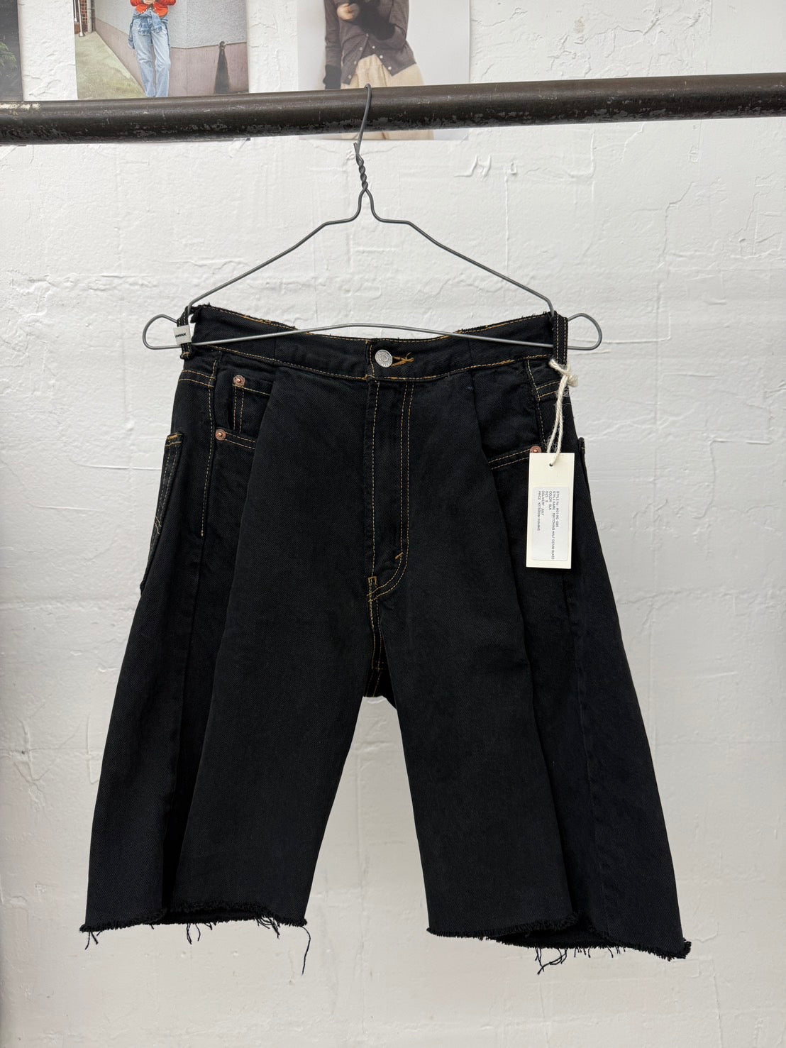 SWITCHING HALF DENIM ‐BLKS5