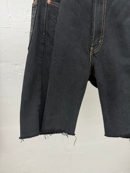 SWITCHING HALF DENIM ‐BLKS5