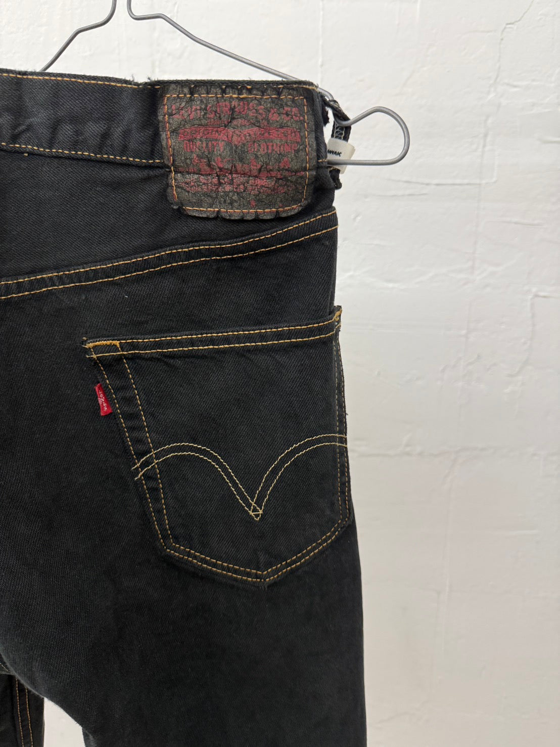 SWITCHING HALF DENIM ‐BLKS5