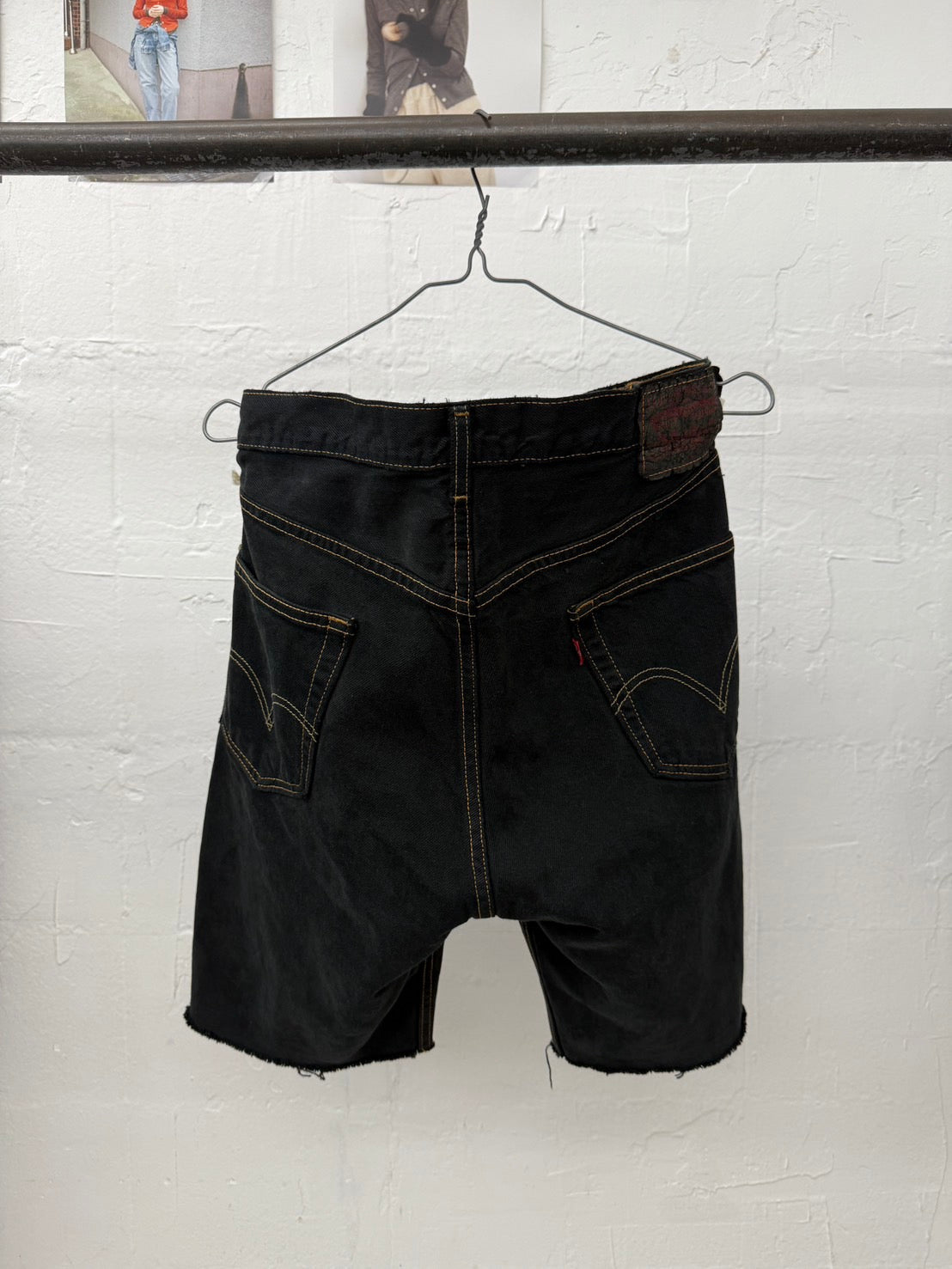 SWITCHING HALF DENIM ‐BLKS5