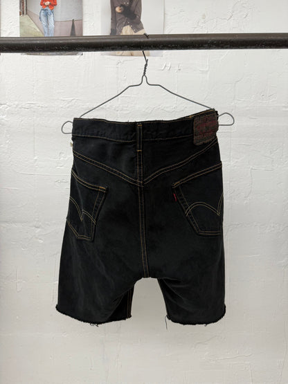 SWITCHING HALF DENIM ‐BLKS5