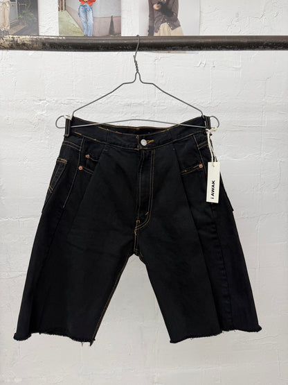 SWITCHING HALF DENIM ‐BLKS6