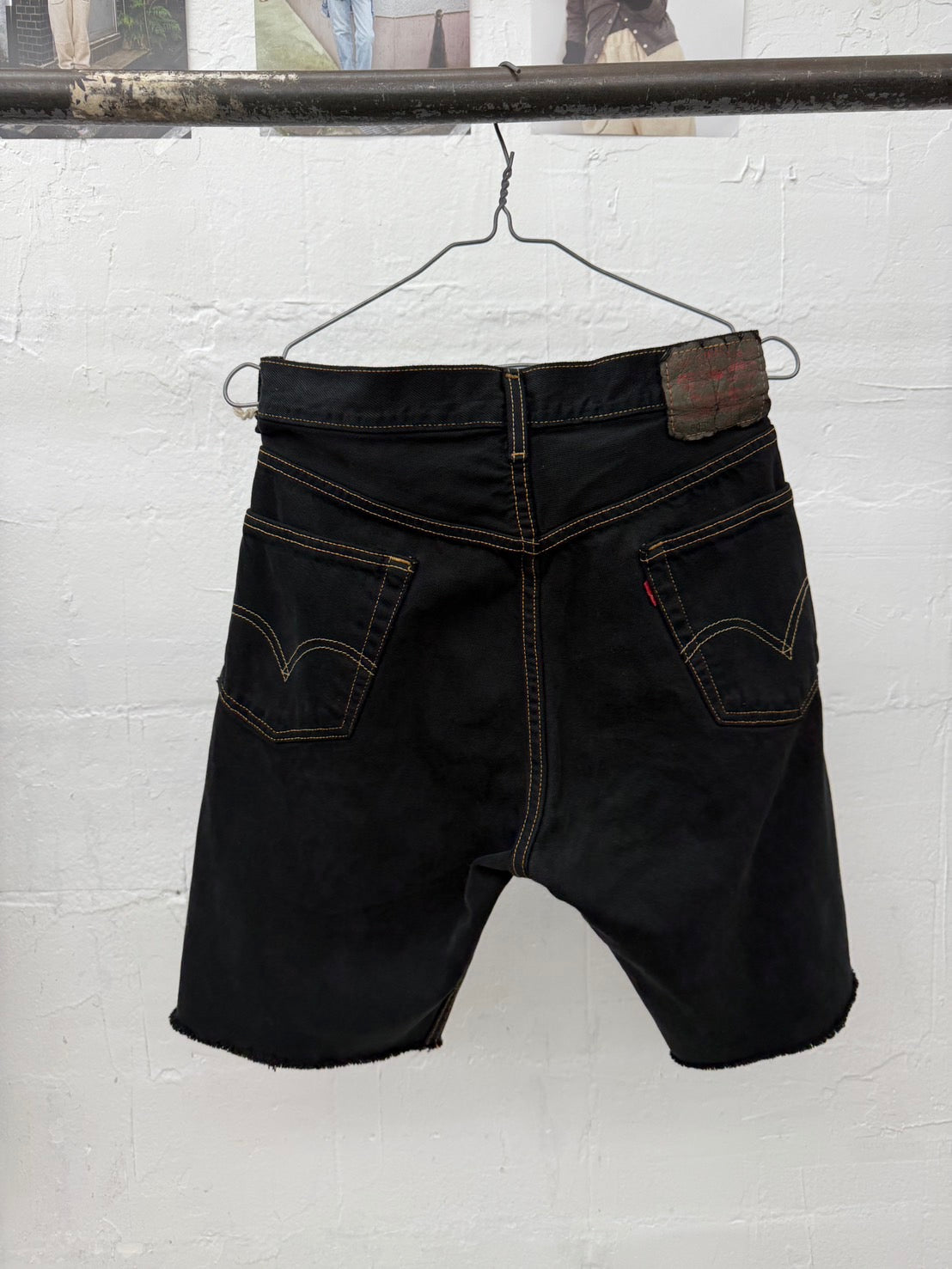 SWITCHING HALF DENIM ‐BLKS6