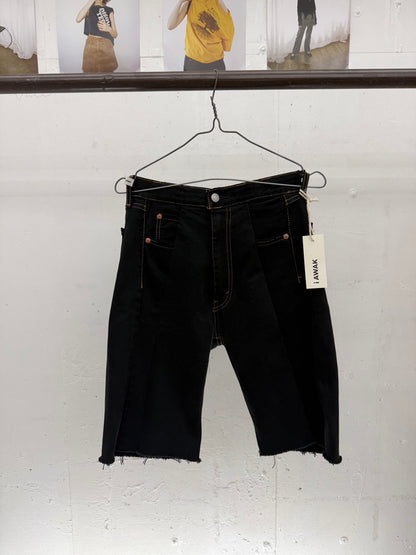 SWITCHING HALF DENIM ‐BLKS8