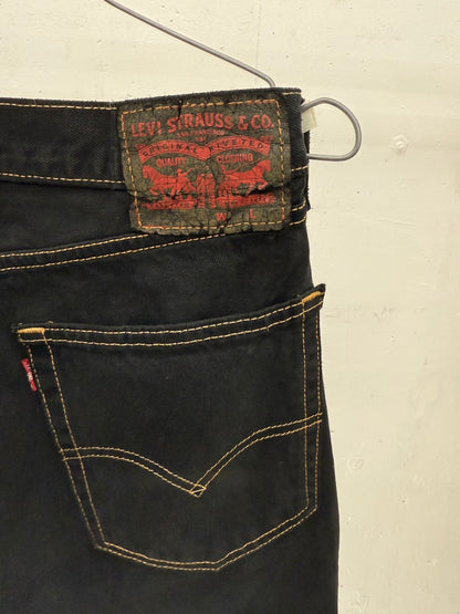 SWITCHING HALF DENIM ‐BLKS8
