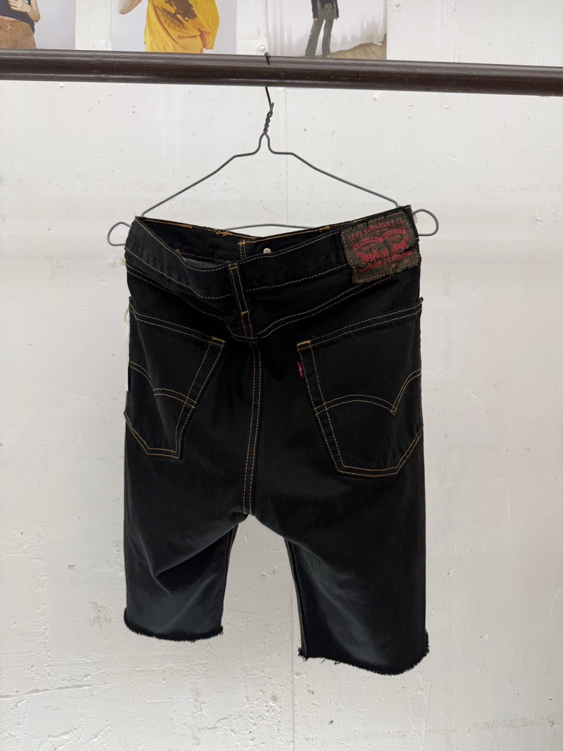 SWITCHING HALF DENIM ‐BLKS8