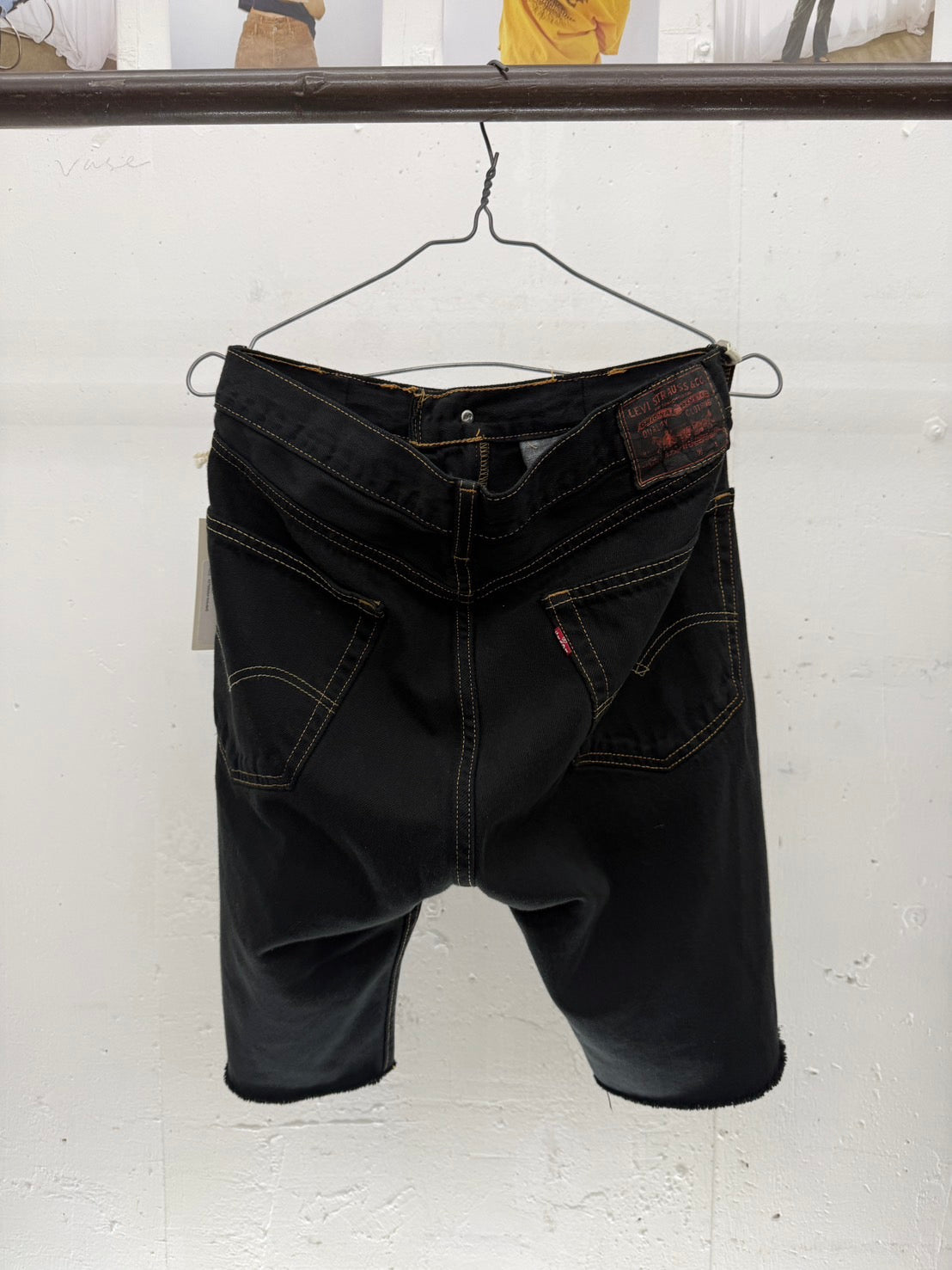 SWITCHING HALF DENIM ‐BLKS3