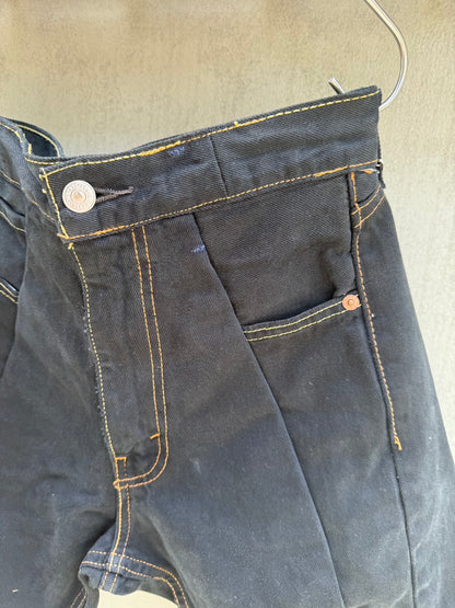 SWITCHING HALF DENIM ‐BLKM4