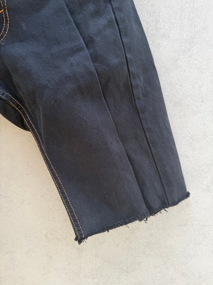 SWITCHING HALF DENIM ‐BLKM4