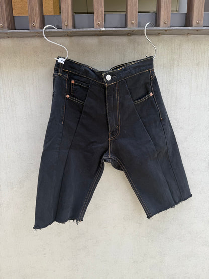 SWITCHING HALF DENIM ‐BLKM4