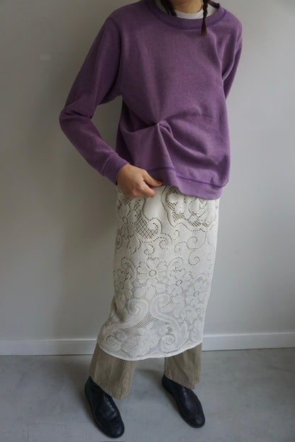 SNAP BUTTON BLEACH SWEAT-4